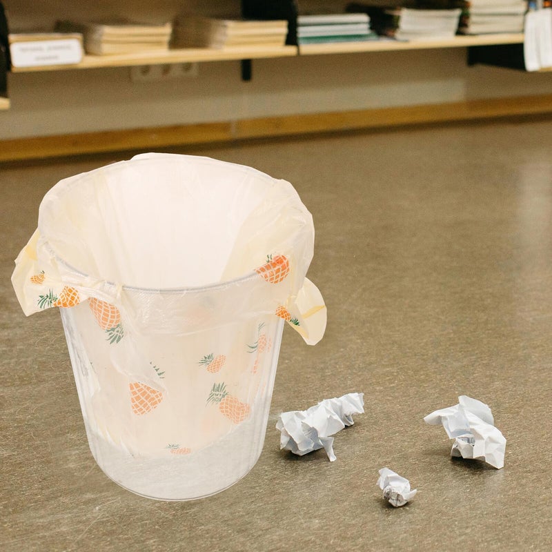 50 قطعة من أكياس القمامة المطبخية الكبيرة الثقيلة بمقابض، أكياس قمامة بلاستيكية سميكة جدًا - Image 5